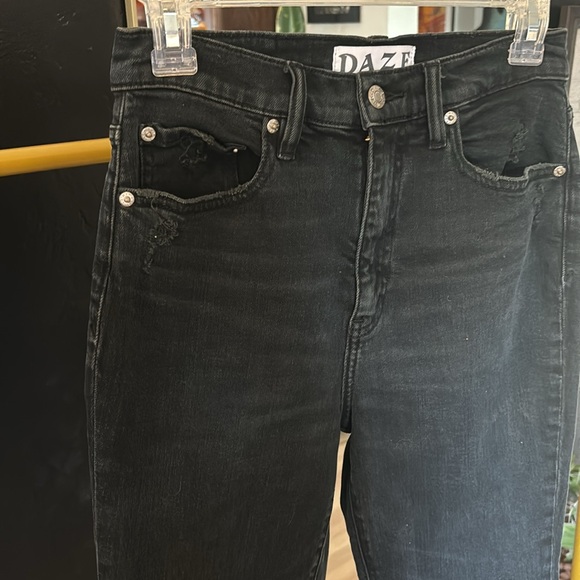 Daze Black Denim Straight Leg (202) - Picture 2 of 5
